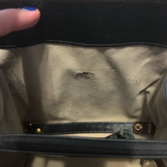 Vintage Brahmin Crocodile Embossed Crossbody Bag - Picture 9 of 15